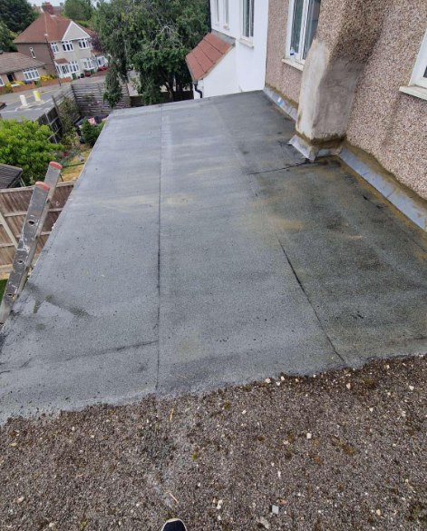 Flat roof repair by AG Signature Renovation